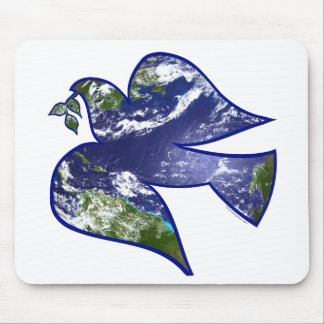 Peace on Earth Dove Mouse Mat