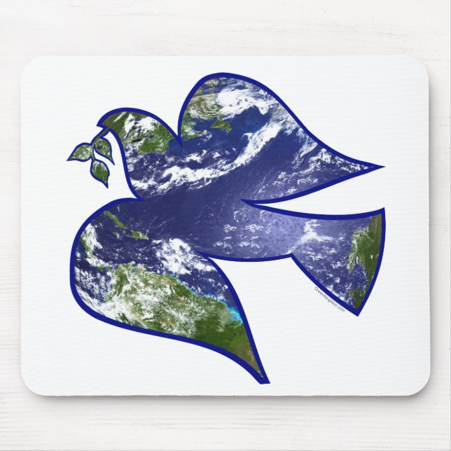 Peace on Earth Dove Mouse Mat (Front)