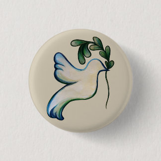 Peace on Earth Dove of Hope 3 Cm Round Badge
