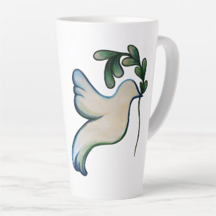 Peace on Earth Dove of Hope Latte Mug