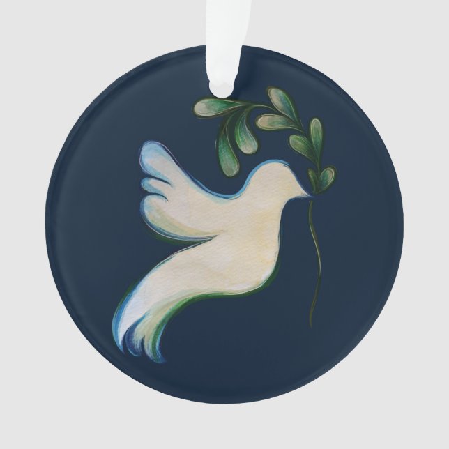 Peace on Earth Dove of Hope                        Ornament (Front)