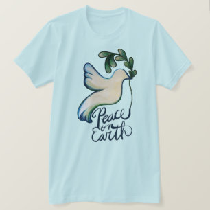Peace on earth dove of hope peaceful art T-Shirt