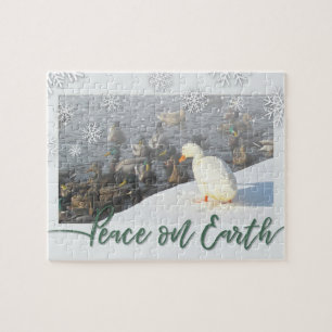Peace on Earth Duck Jigsaw Puzzle
