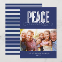 PEACE ON EARTH FAMILY PHOTO CHRISTMAS