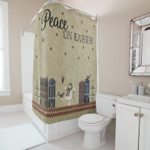 Peace on Earth -Folk Art Snowman Village