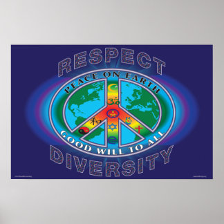 PEACE ON EARTH GOODWILL TO ALL POSTER