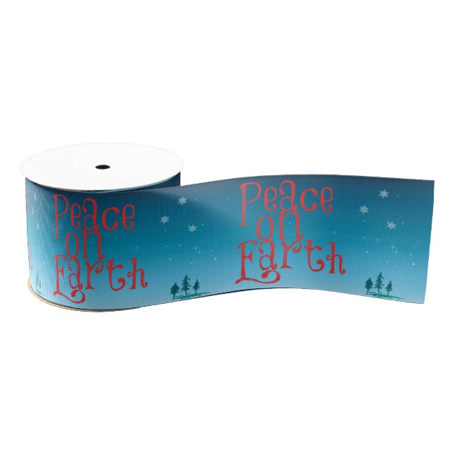 Peace on Earth  Grosgrain Ribbon (Spool)