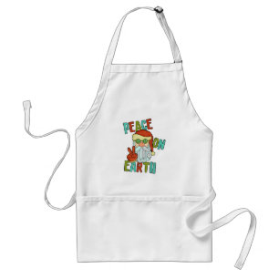 Peace on Earth Hippie Santa Standard Apron