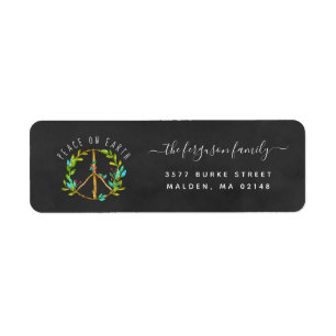 Peace on Earth Holiday Address Label