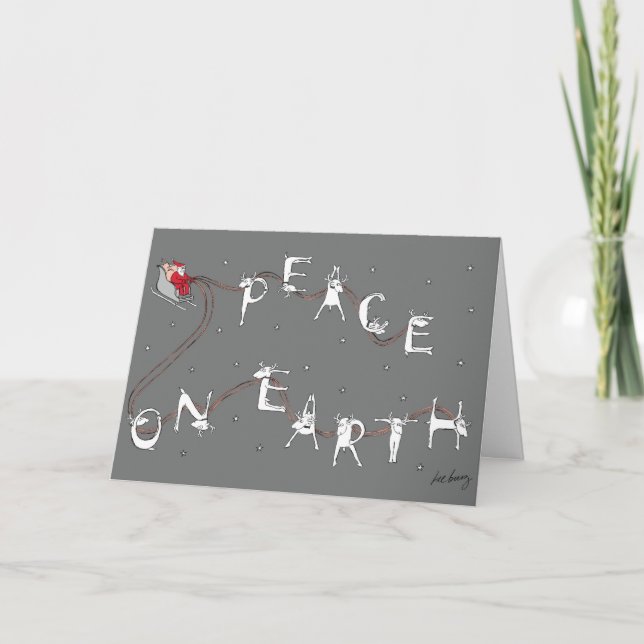 Peace On Earth Holiday Card (Front)