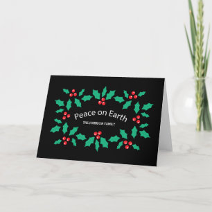 peace on earth holiday card