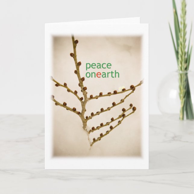 peace on earth holiday card (Front)