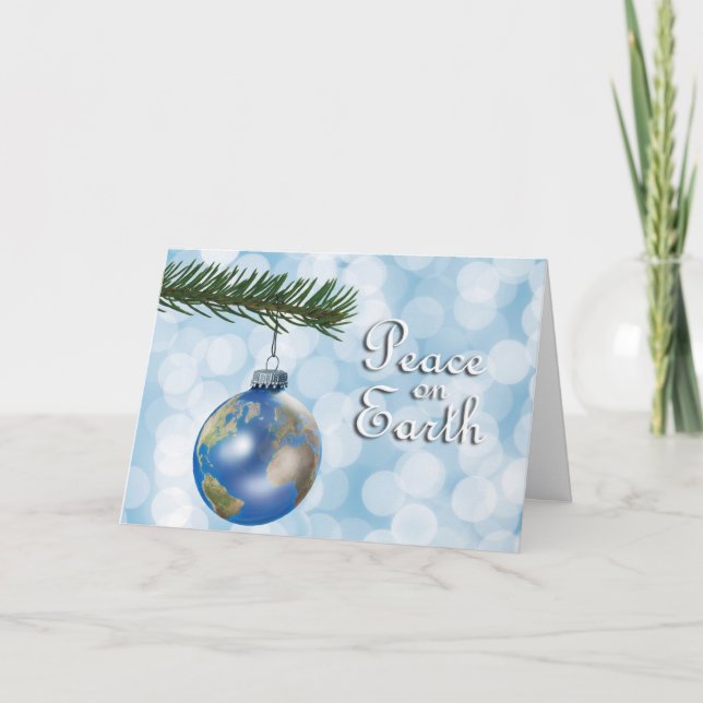 Peace On Earth Holiday Card (Front)