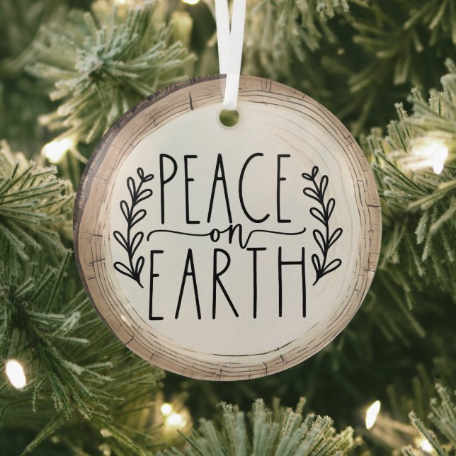 Peace On Earth Holiday Ornament (Insitu)