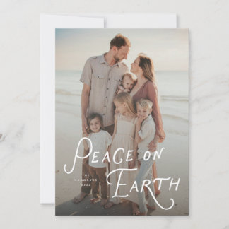 Peace on Earth Holiday Photo Card