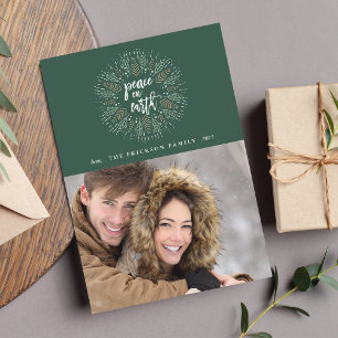 Peace on Earth   Holiday Photo Card