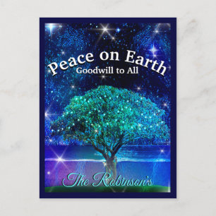 Peace on Earth Holiday Postcard