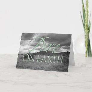 Peace On Earth In Desert Holiday Card