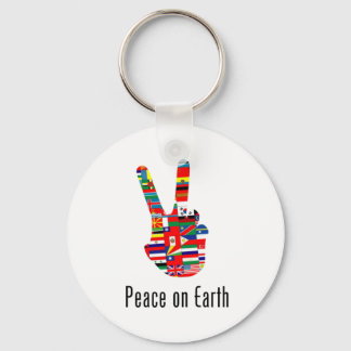 Peace On Earth Key Ring