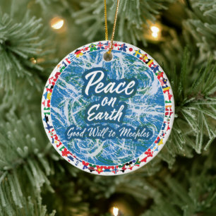 Peace on Earth Meeples Ornament