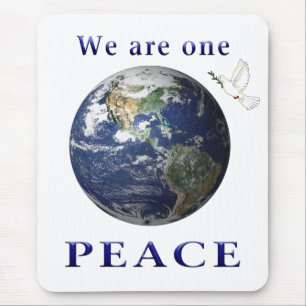 Peace on earth mouse mat