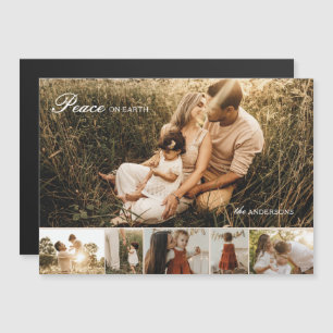 Peace on Earth Multi-Photo Magnetic Holiday Card