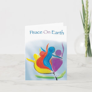 Peace on Earth notecard, painting by Brad Hines Holiday Card