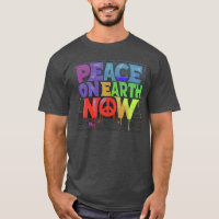 Peace on Earth Now graffiti style Message