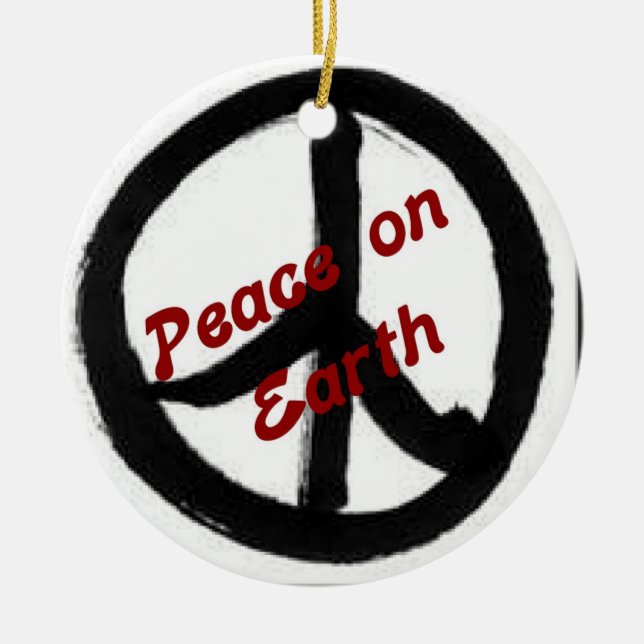 Peace on Earth Ornament (Front)
