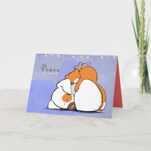 Peace on Earth Patch n Rusty Holiday Card