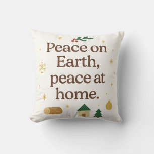 Peace on Earth, Peace at Home – Cozy Christmas  Cushion
