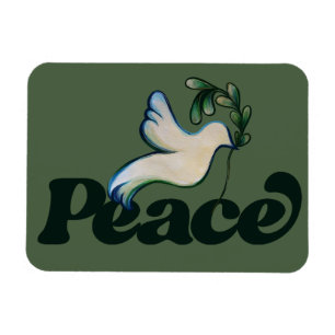 Peace on Earth Peaceful world design               Magnet
