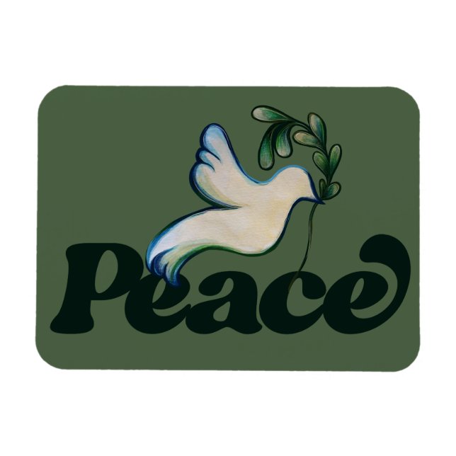 Peace on Earth Peaceful world design               Magnet (Horizontal)