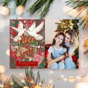 Peace On Earth Photo Christmas  Holiday Card