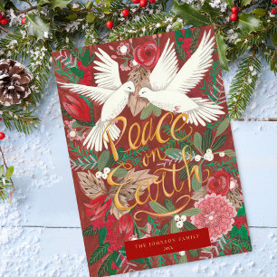 Peace On Earth Photo Christmas  Holiday Card