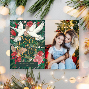 Peace On Earth Photo Christmas  Holiday Card