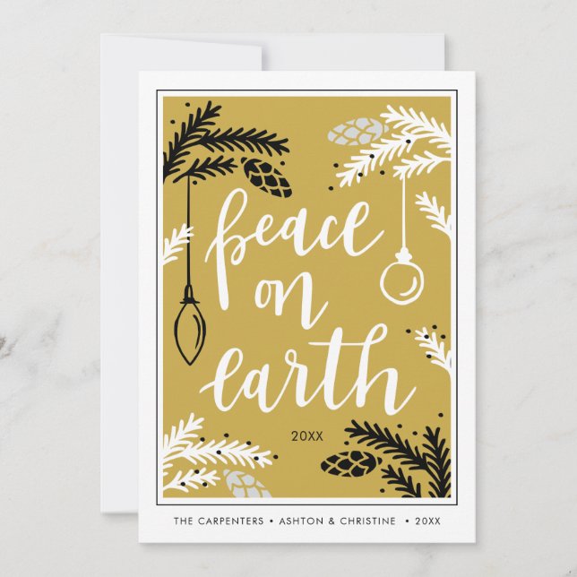 Peace on Earth | Photo Holiday Card (Front)