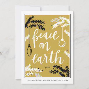 Peace on Earth   Photo Holiday Card