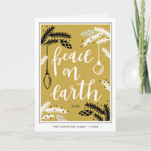 Peace on Earth   Photo Holiday Card
