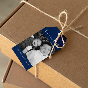 "Peace on Earth" Photo Holiday Gift Tags