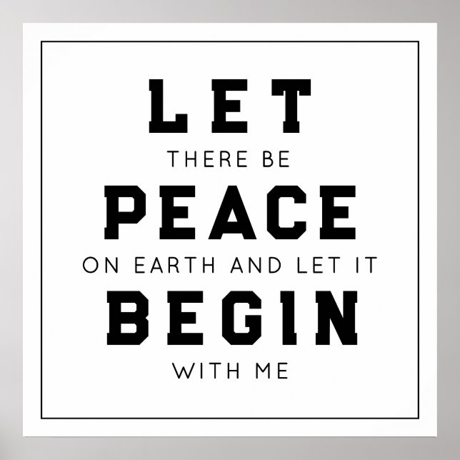 Peace On Earth Poster (Front)