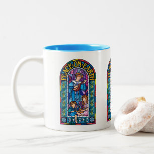 Peace-on-Earth PreRaphaelite Xmas mug 325ml