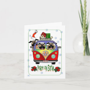 Peace on Earth Pug Christmas Card