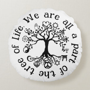 Peace on Earth Round Cushion