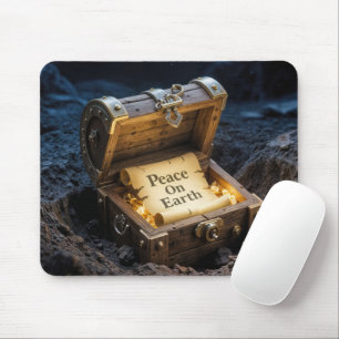 Peace On Earth Scroll In a Treasure Chest Mouse Mat