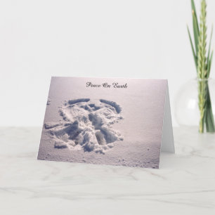 Peace on Earth Snow Angel Holiday Card