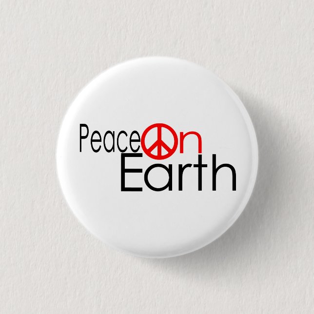 Peace on Earth - Square Button (Front)