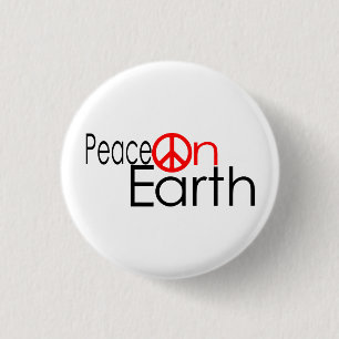 Peace on Earth - Square Button