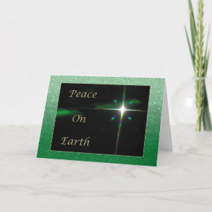 Peace On Earth Star Holiday Card
