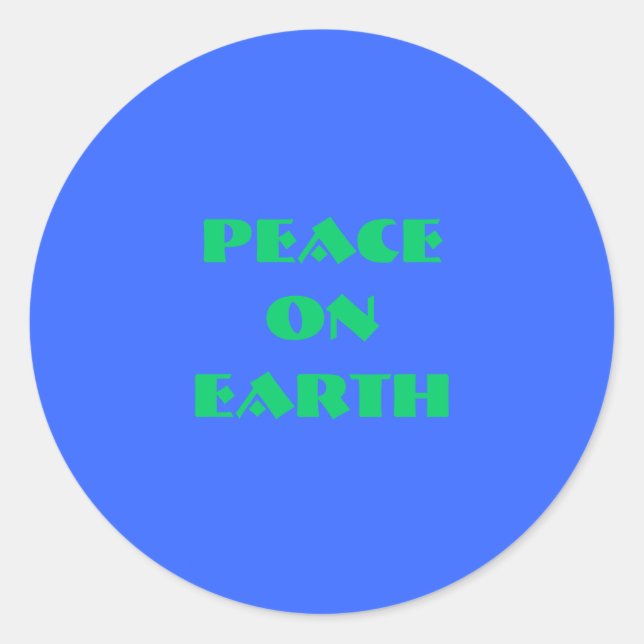 Peace On Earth  Stickers (Front)